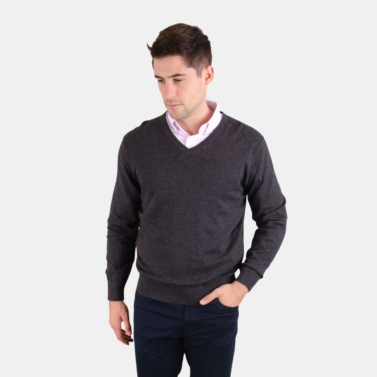 MOSS - Sweater cuello V Clásico