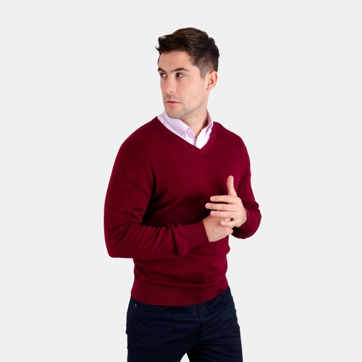 MOSS - Sweater cuello V Clásico