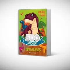 EL GATO DE HOJALATA - Libro 500 Stickers dinosaurios - colorea y juega - Infantil