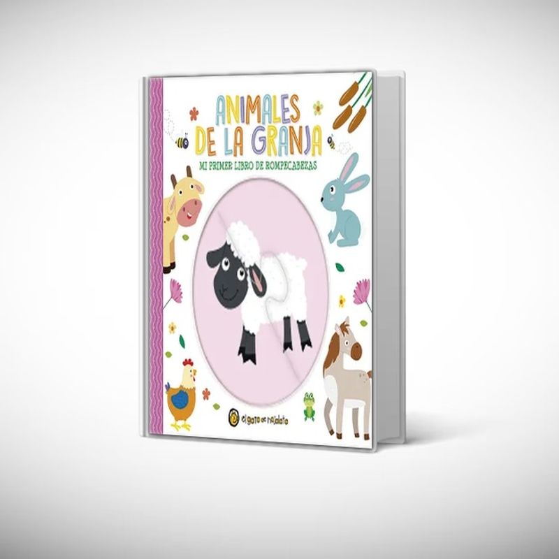EL GATO DE HOJALATA - Libro Animales de la granja *primer libro de rompecabezas*