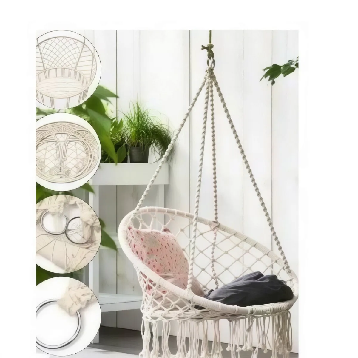 MOVI - Silla Hamaca Colgante para Interior Exterior  Relájate donde quieras