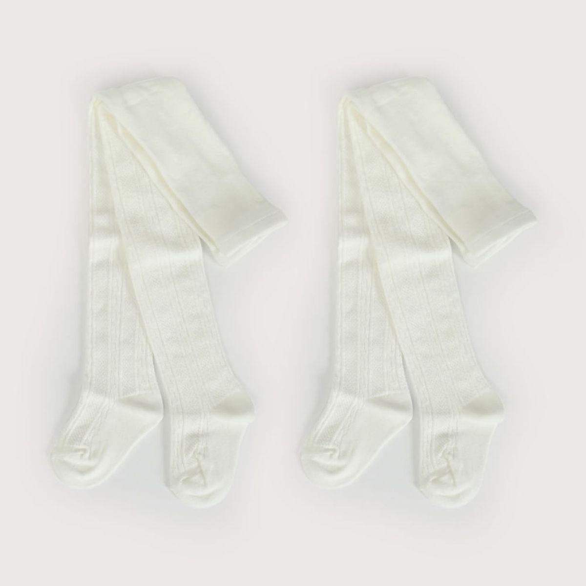 OPALINE - Pack 2 panty ballerina blanca de niña 40815