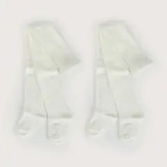 OPALINE - Pack 2 panty ballerina blanca de niña