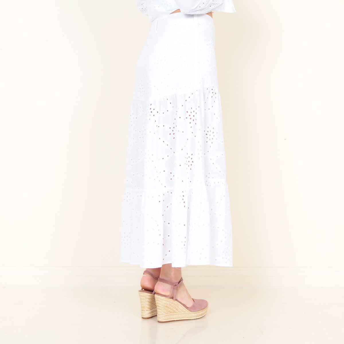 WADOS - FALDA CON PRETINA ELASTICADA SCHIFFLI