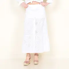 WADOS - FALDA CON PRETINA ELASTICADA SCHIFFLI
