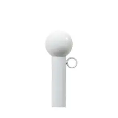 GENERICO - Mástil De Bandera Metálico Desmontable 38mm X 3mt Blanco