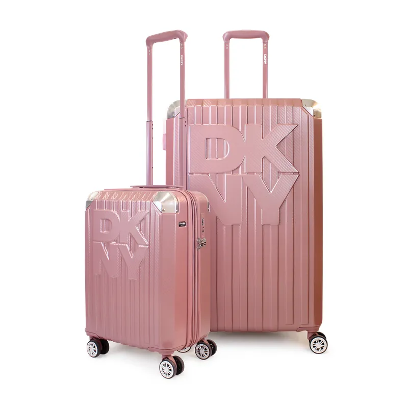 DKNY - Pack 2 Maletas Donna Karan Glow S 10kg + L 23kg rosada DKNY