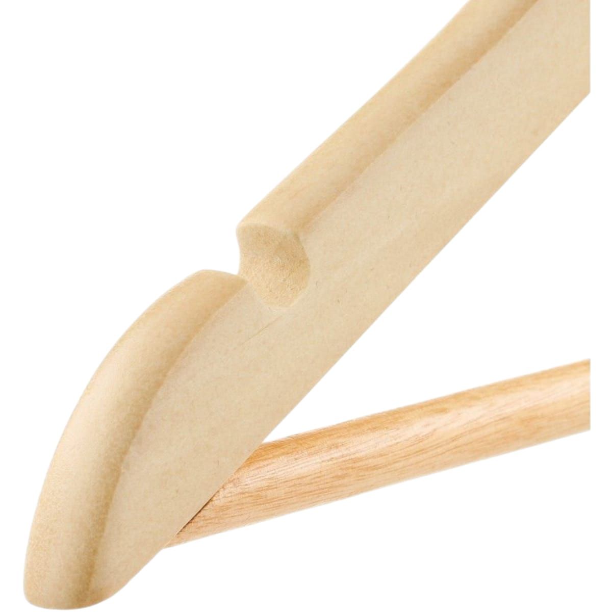 GENERICO - Set 3 Colgadores de Madera para Ropa  32cm Gms
