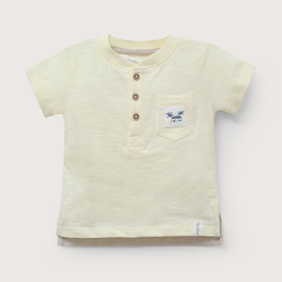 OPALINE - Polera amarilla con botones de niño