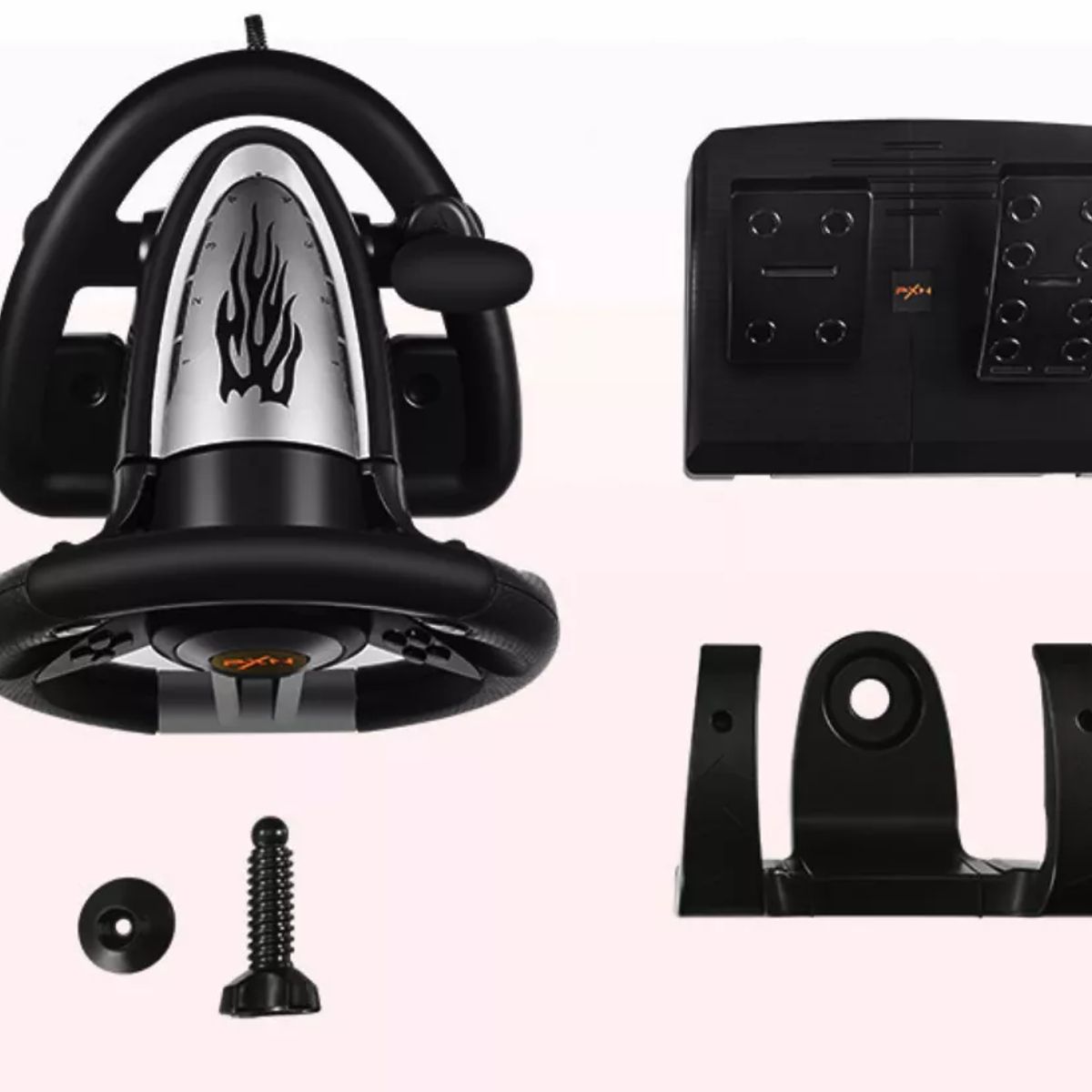 MOVI - VOLANTE SIMULADOR CON PEDALES PARA PC PS3 PS4 X-SERIES XLS SWITCH