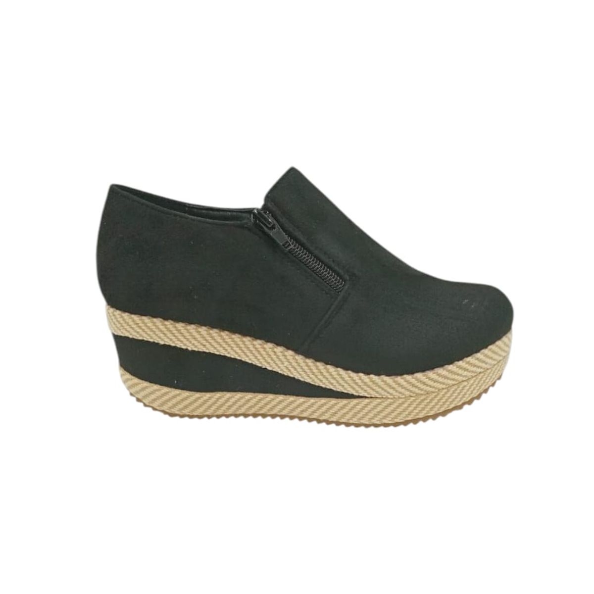 HERIEL - Zapato Panchita Negra Plataforma