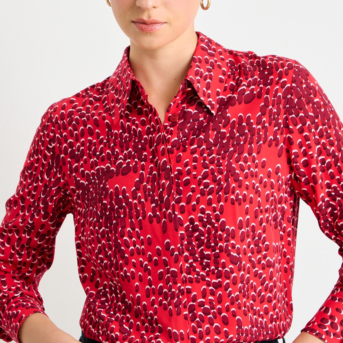 ASH - Blusas Manga Larga Mujer Rojo Ash