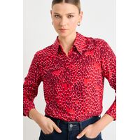 Blusas Manga Larga Mujer Rojo