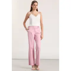 LIOLA - Pantalón flare mujer rosa