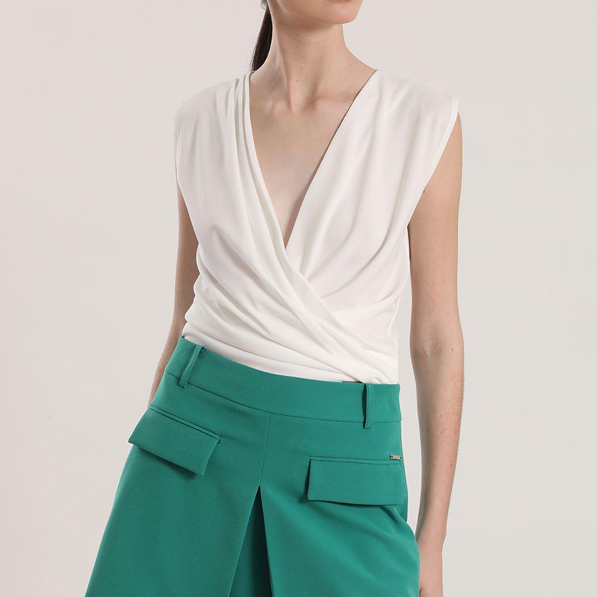 LIOLA - Falda pantalón Liola mujer verde