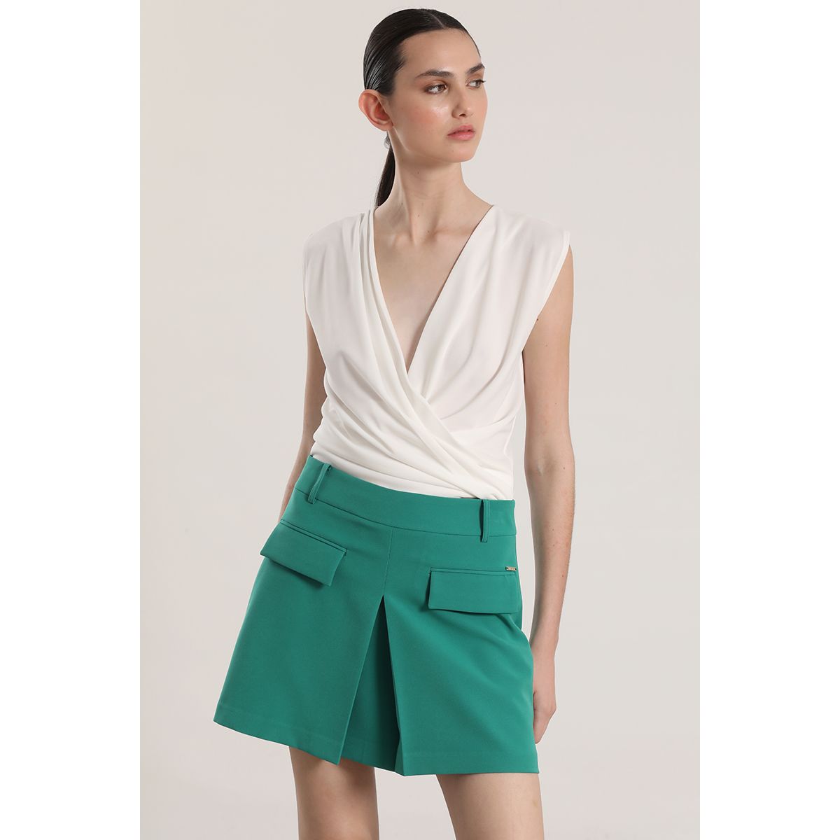 LIOLA - Falda pantalón Liola mujer verde