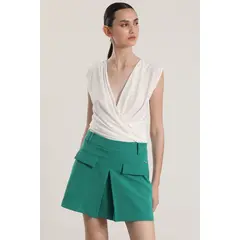 LIOLA - Falda pantalón mujer verde