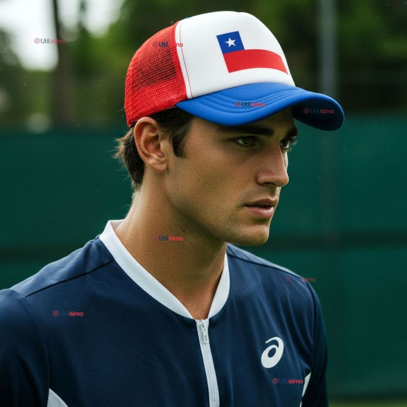 UTILISIMO - Gorro Jockey Talla Única Ajustable Malla Poliéster Estampado Chileno