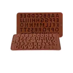 GENERICO - Molde Silicona de Chocolate Diseño de Letras