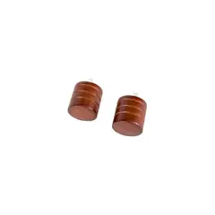 JUST HOME - Set terminales para barra cortina 28 mm 2 unidades chocolate