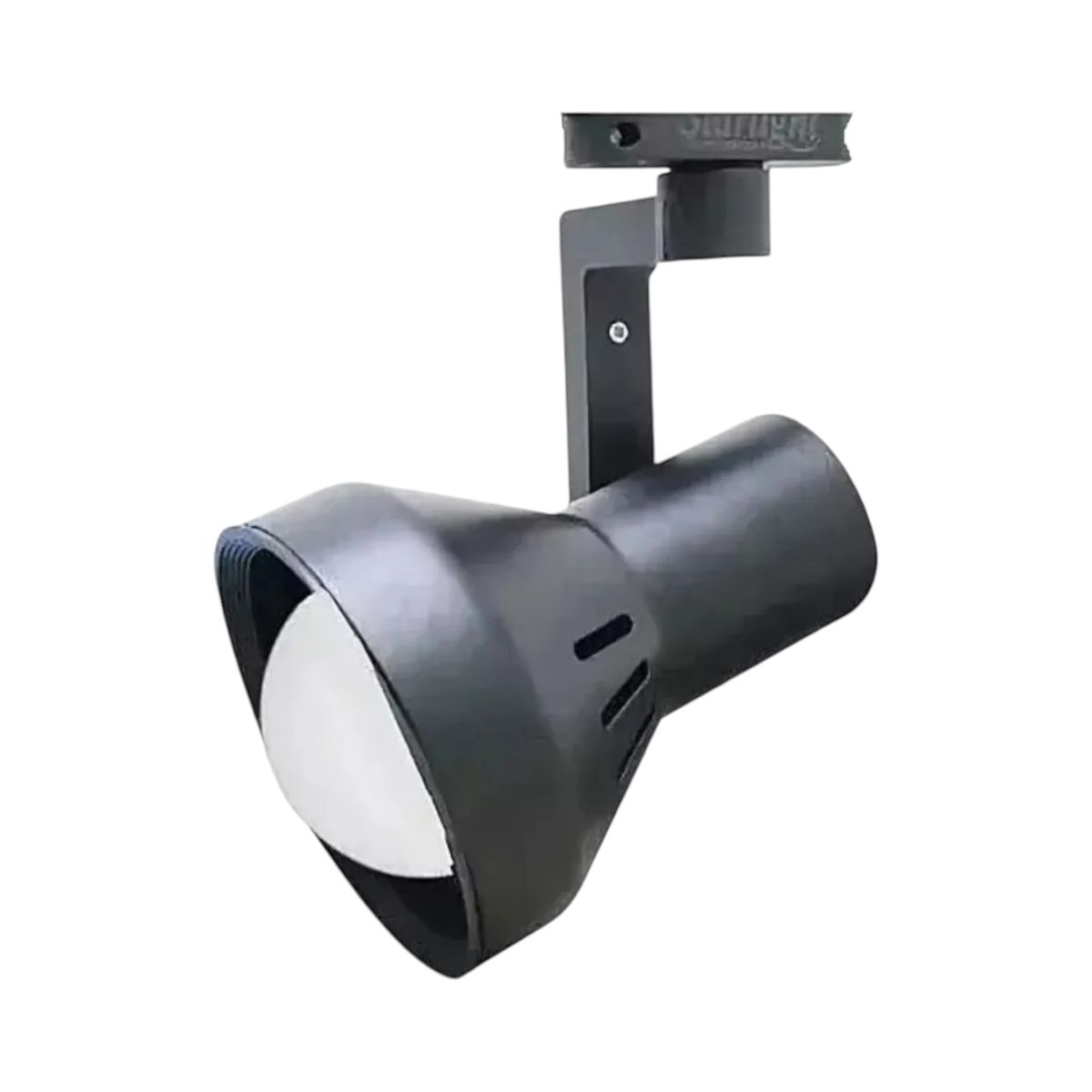 WANT - Lámpara 3 Focos Negros Par30 con Ampolleta 15W Luz Cálida más Riel 1mt.