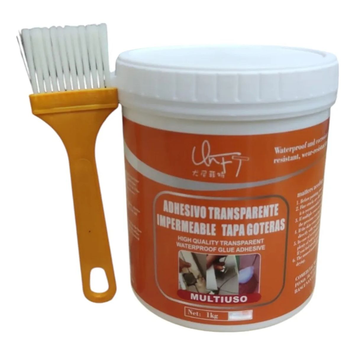 GENERICO - Sellador Adhesivo Impermeable Transparente Tapa Gotera 300cc