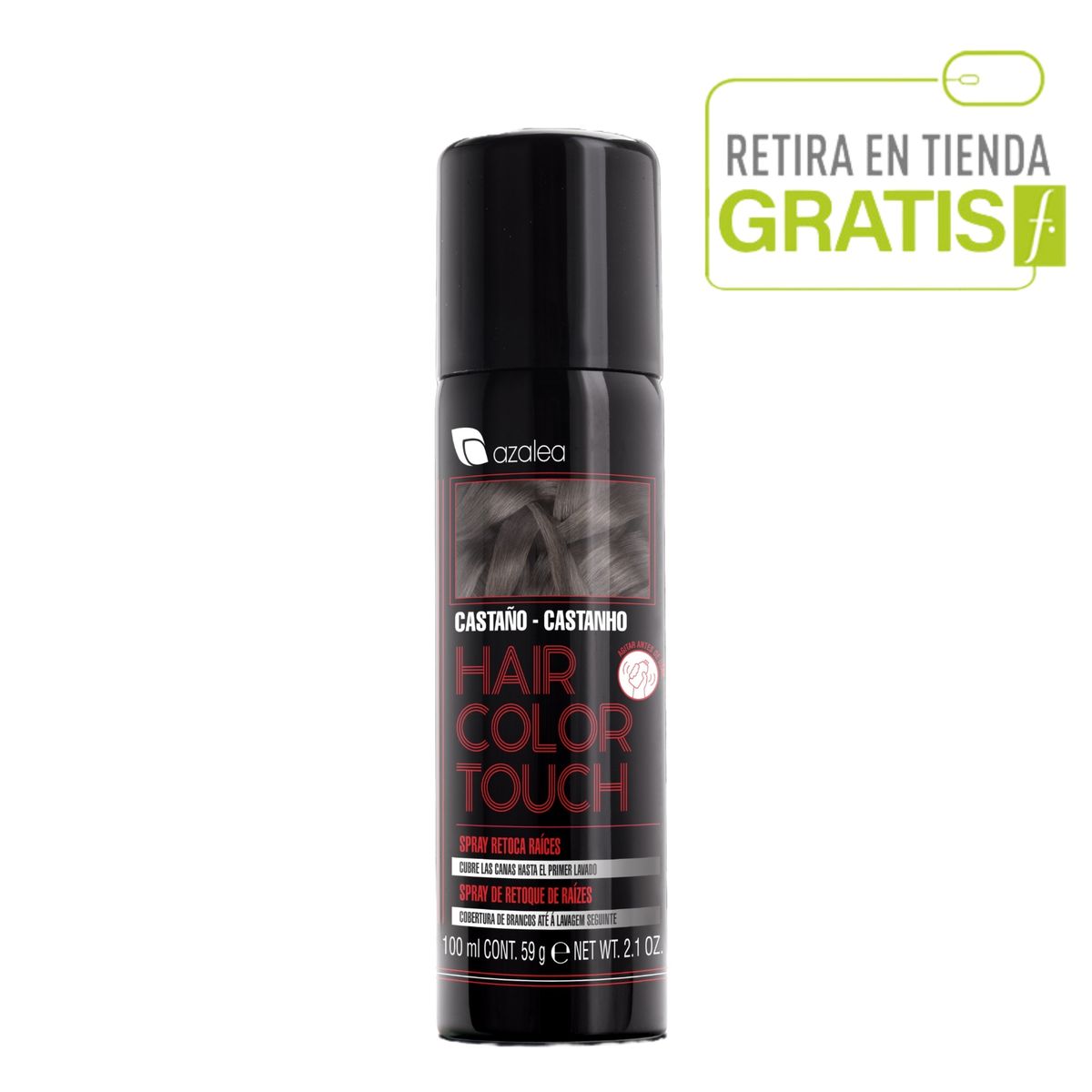 SALERM - Spray Tinte Retocador De Raíces Y Canas - Tono Castaño