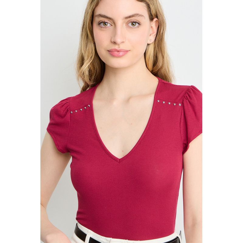 IO - Polera Mujer Burdeos Io