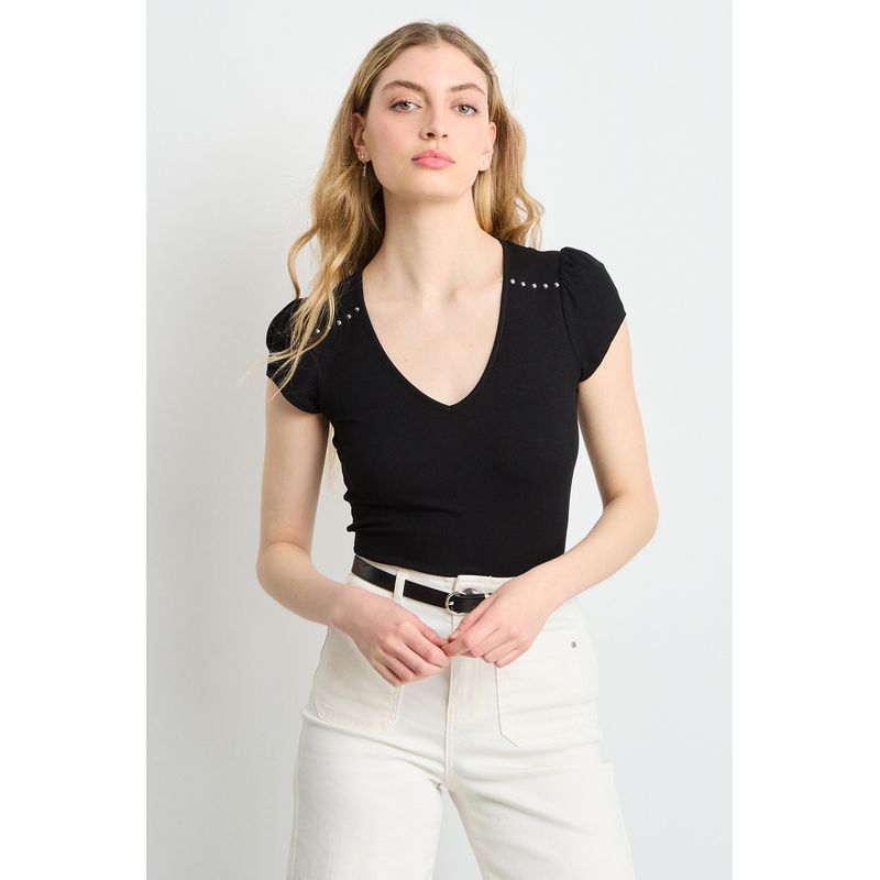 IO - Polera Mujer Negro Io