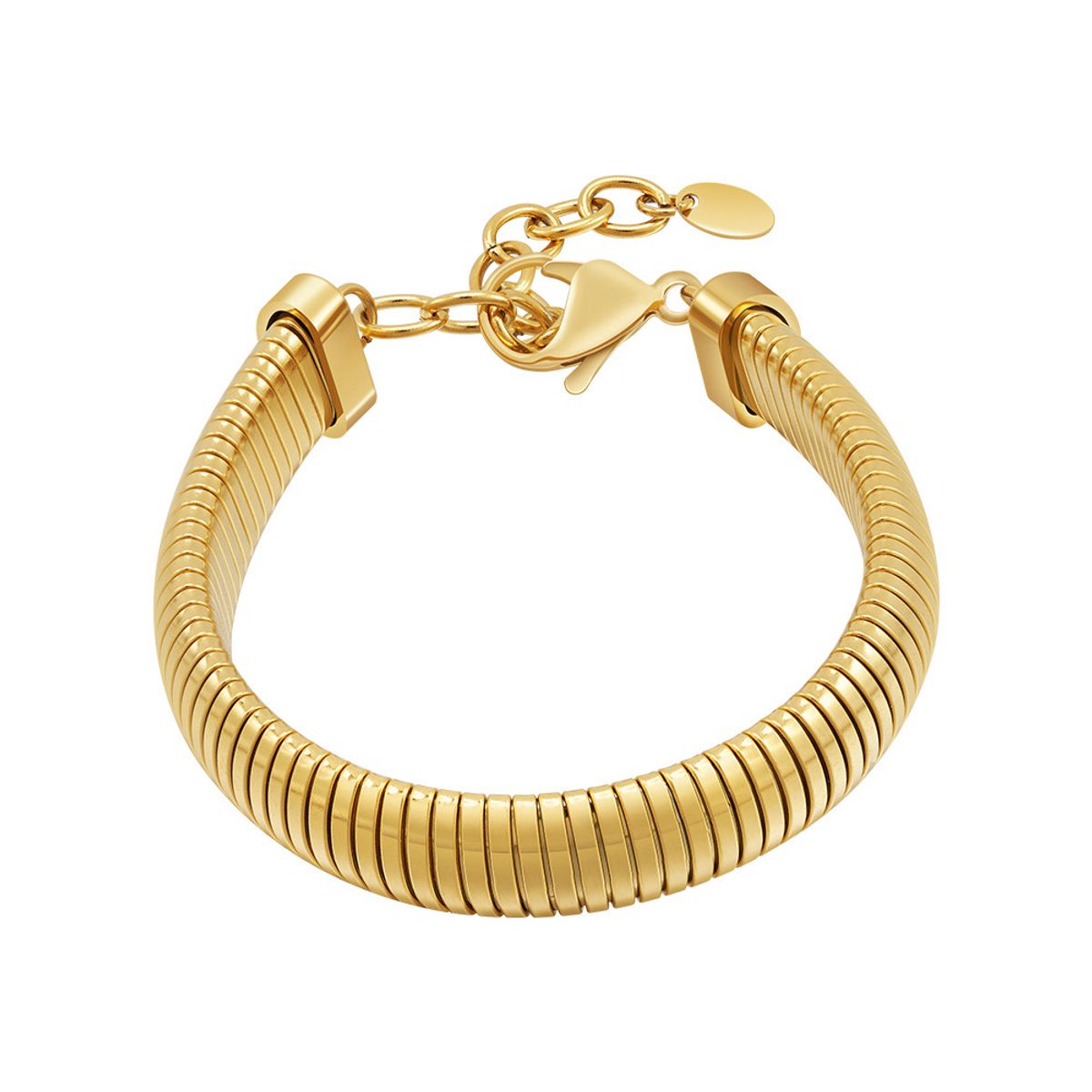 LUX JOYAS - Pulsera Baño Oro Amarillo 18k Elástica