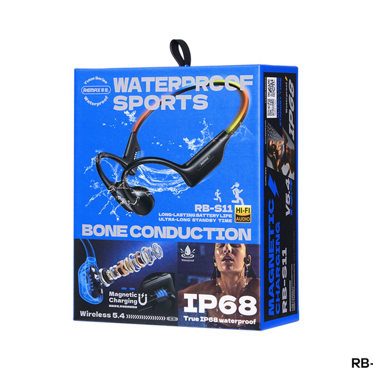 HANVEK - Audífonos deportivos Bluetooth Remax RB S11 contra agua