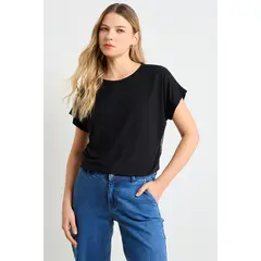 ASH - Polera Manga Corta Mujer Negro