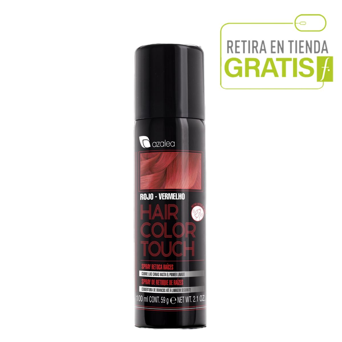 SALERM - Spray Tinte Retocador De Raíces Y Canas - Tono Rojo