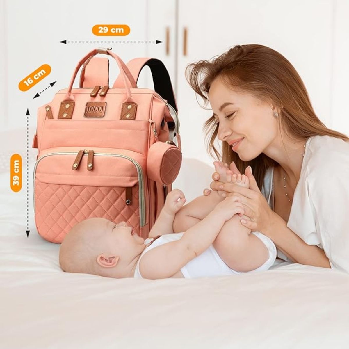 CRUSEC - Mochila Pañalera Bolso Maternal Mudador Infantil Para Bebe