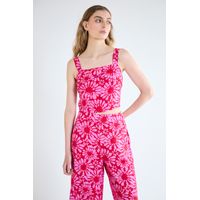 Blusa Sin Mangas Rojo Mujer