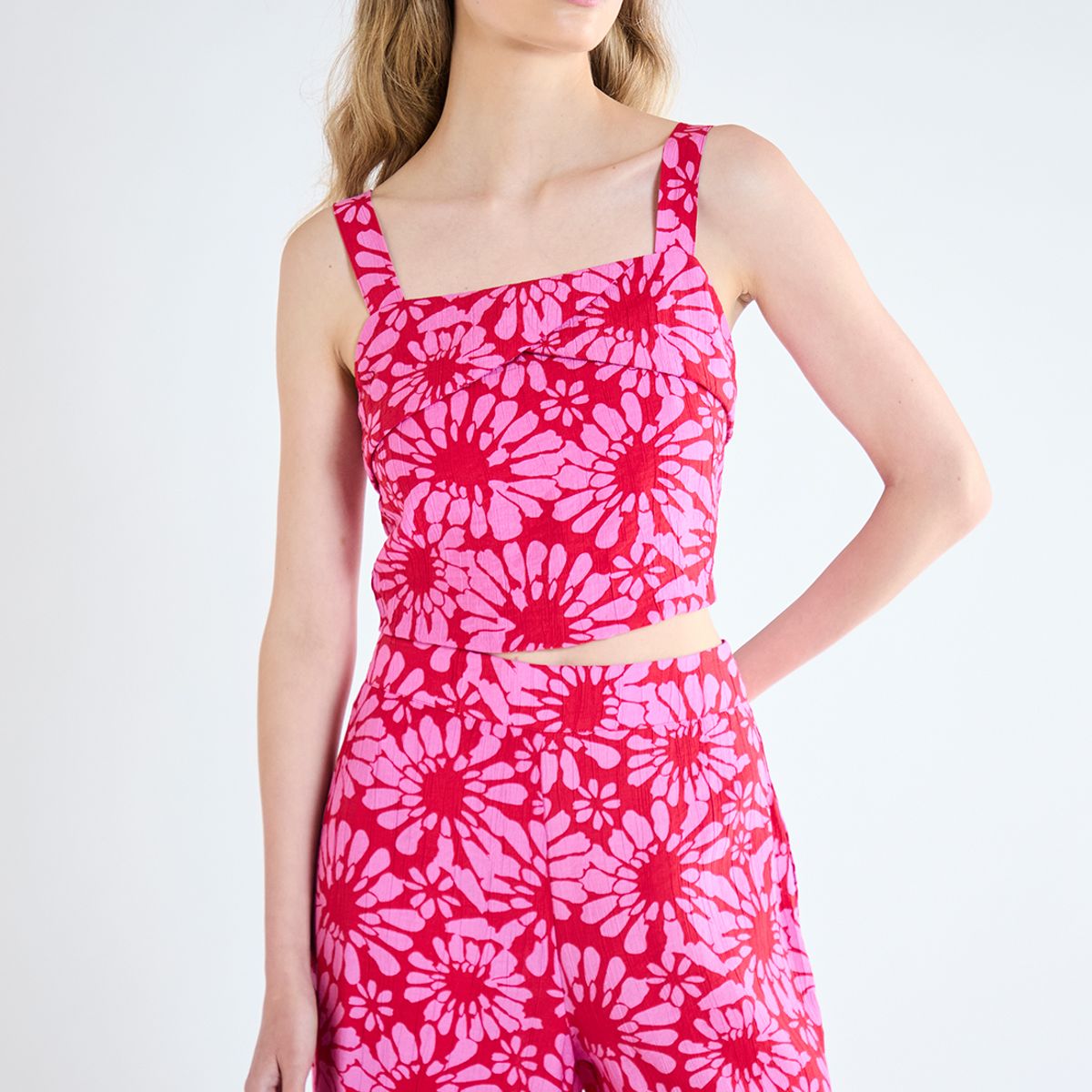 IO - Blusa Sin Mangas Rojo Mujer Io