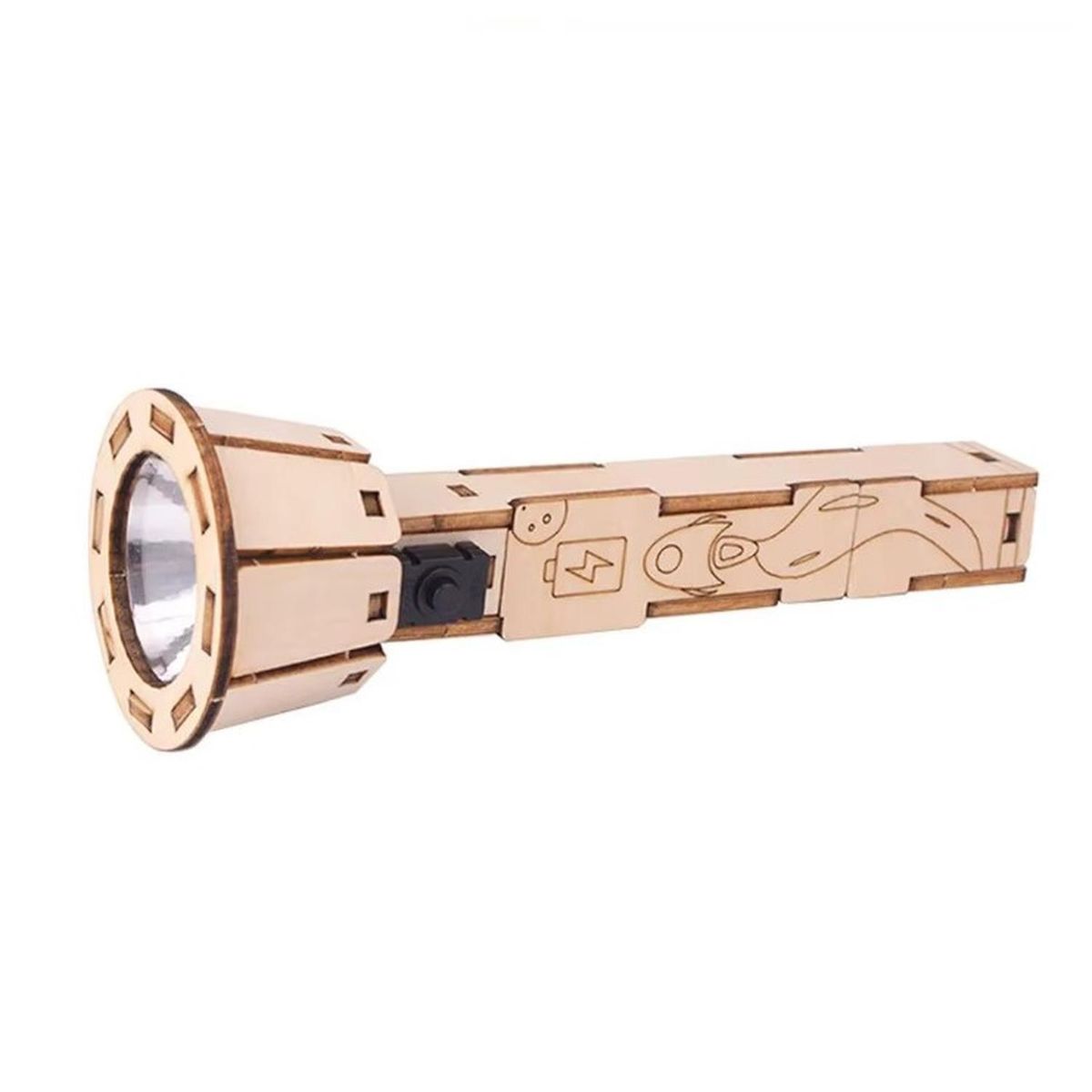 GENERICO - Linterna de juguete armable puzzle pintable