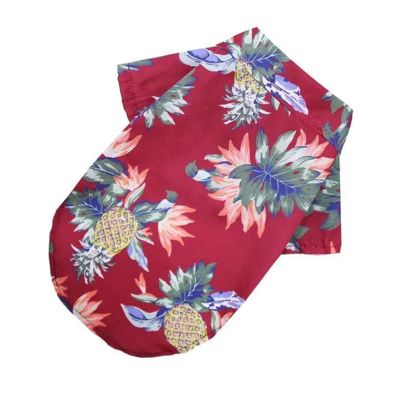 GENERICO - Camisa Para Mascotas Ropa Playera Rojo Piña 4XL