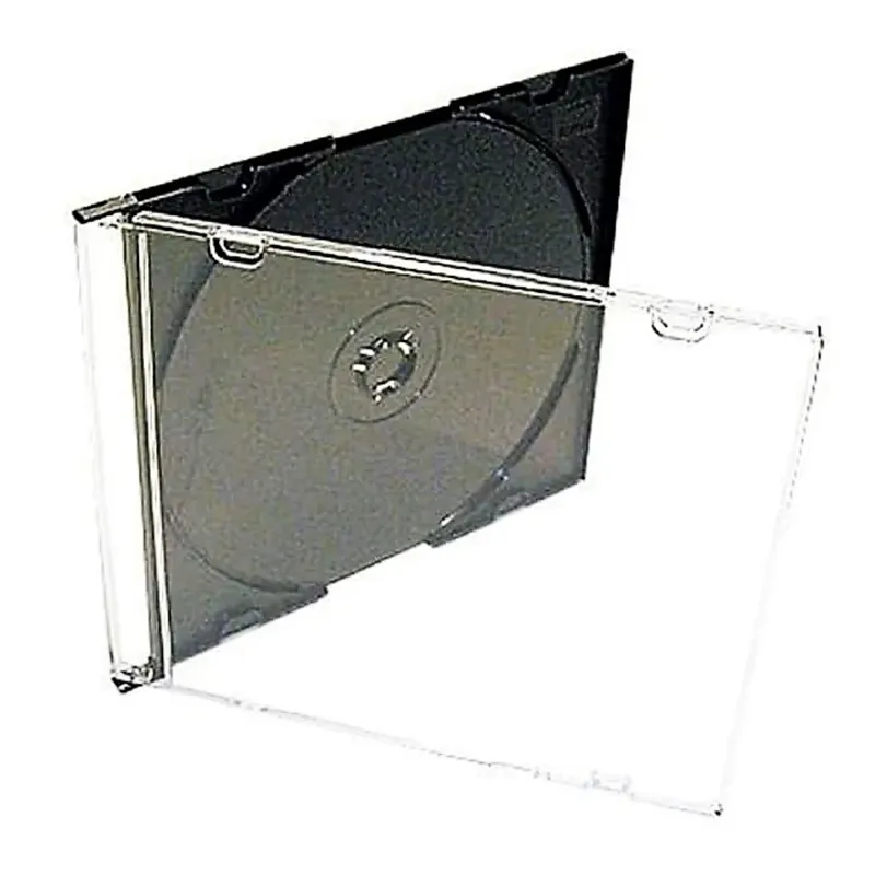 GENERICO - Caja Para CD Negra Simple X 20 Unidades