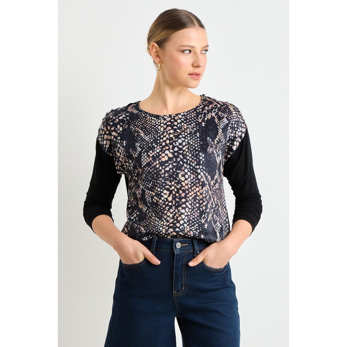 ASH - Polera Manga Larga Mujer Gris Ash