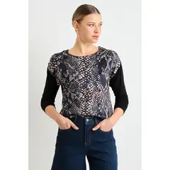 ASH - Polera Manga Larga Mujer Gris