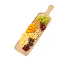 GENERICO - Tabla De Picoteo Larga Madera Bambú 55cm
