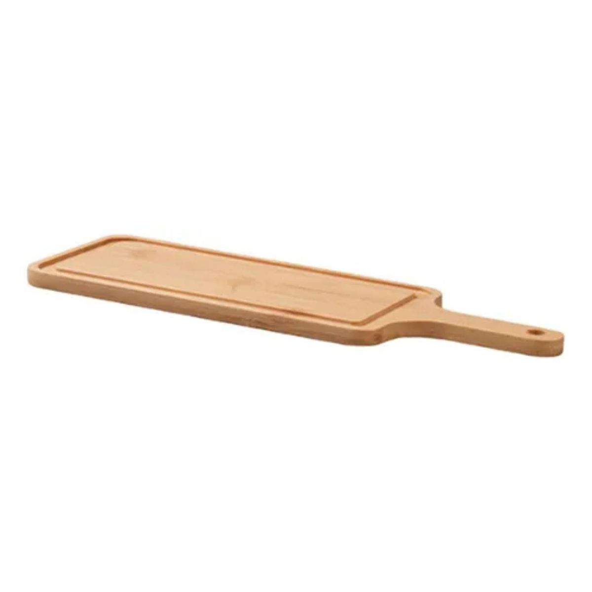 GENERICO - Tabla De Picoteo Larga Madera Bambú 55cm