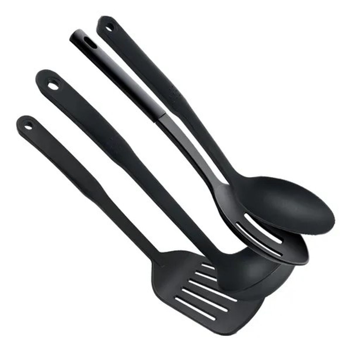 GENERICO - Set de 5 Utensilios Cocina Nylon Antiadherente