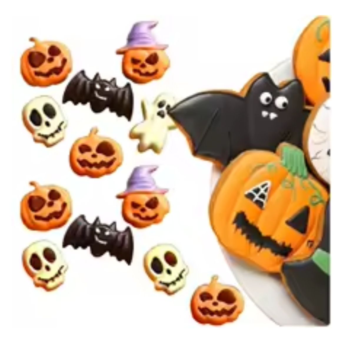 GENERICO - Molde Silicona Halloween 7 Figuras
