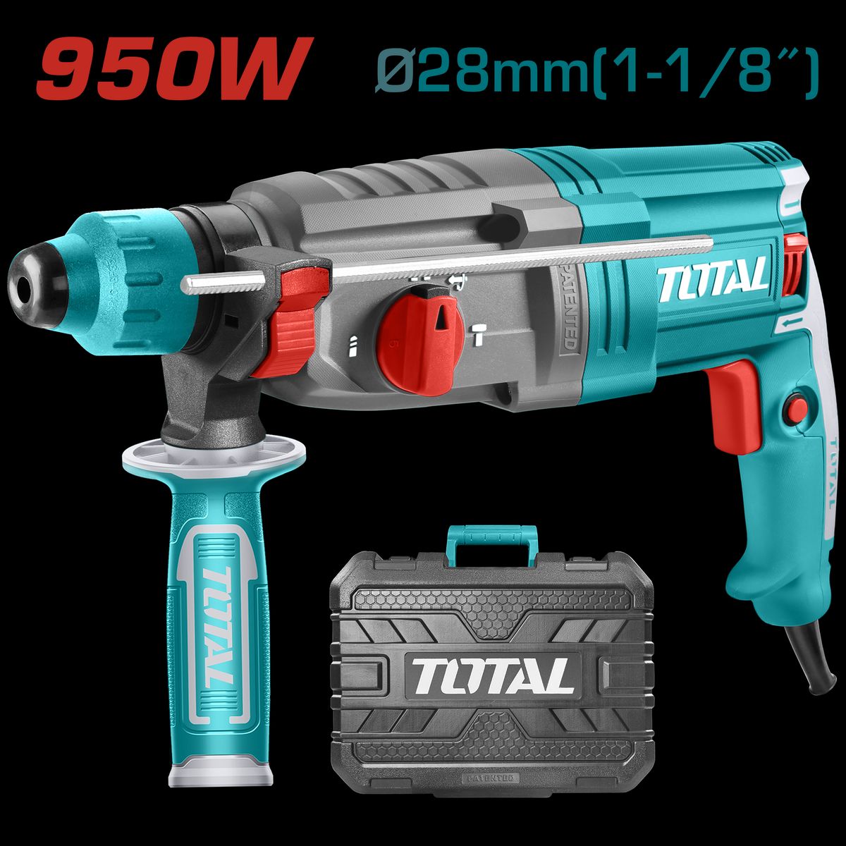 TOTAL TOOLS - Rotomartillo 950W sds-plus Total