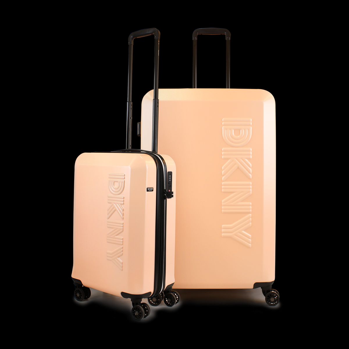 DKNY - Pack 2 Maletas Donna Karan Lumina S 10kg + L 23kg rosa DKNY