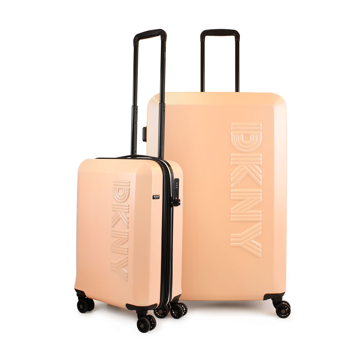 DKNY - Pack 2 Maletas Donna Karan Lumina S 10kg + L 23kg rosa DKNY