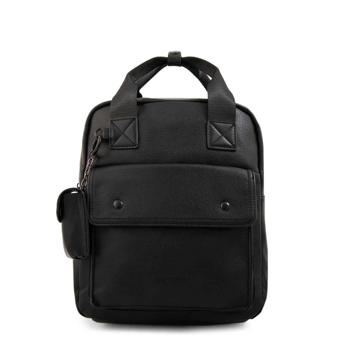 AMPHORA - Mochila olivier mediana negro especial