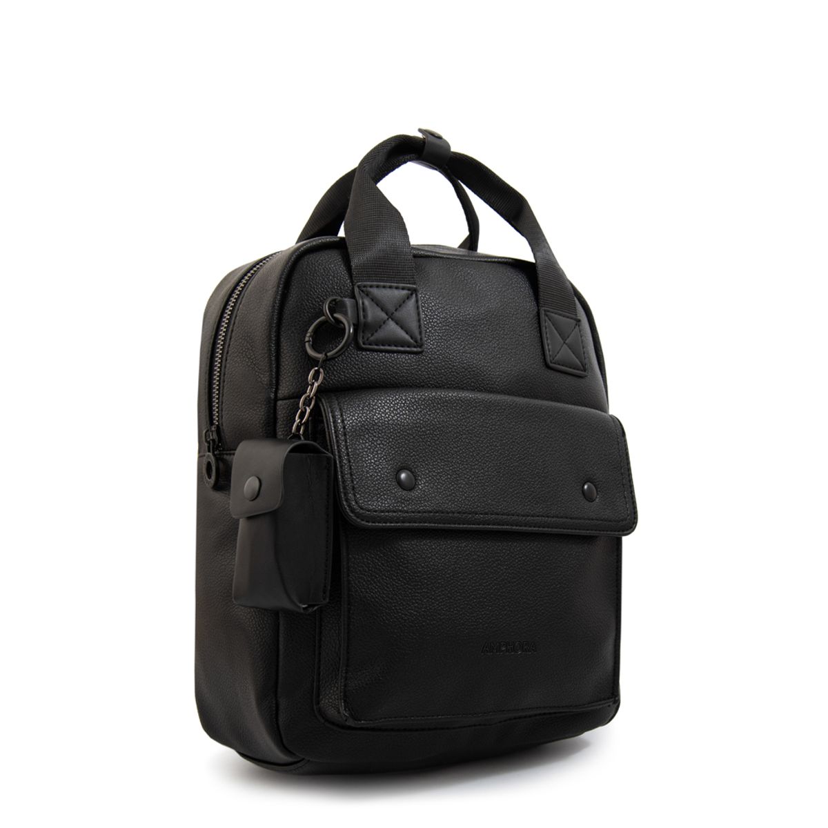AMPHORA - Mochila olivier mediana negro especial